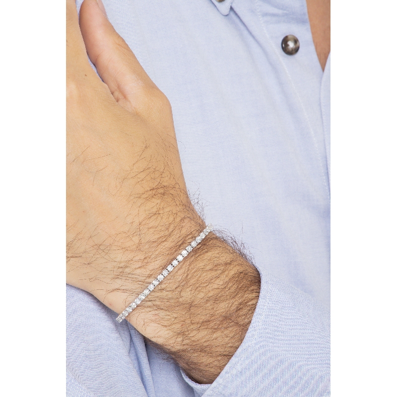 Tennis Bracelet 18k White Gold with Diamond  Tennis Bracelet 18k White Gold with Diamond