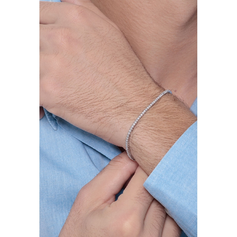 18k white gold tennis bracelet with diamonds 18k white gold tennis bracelet with diamonds