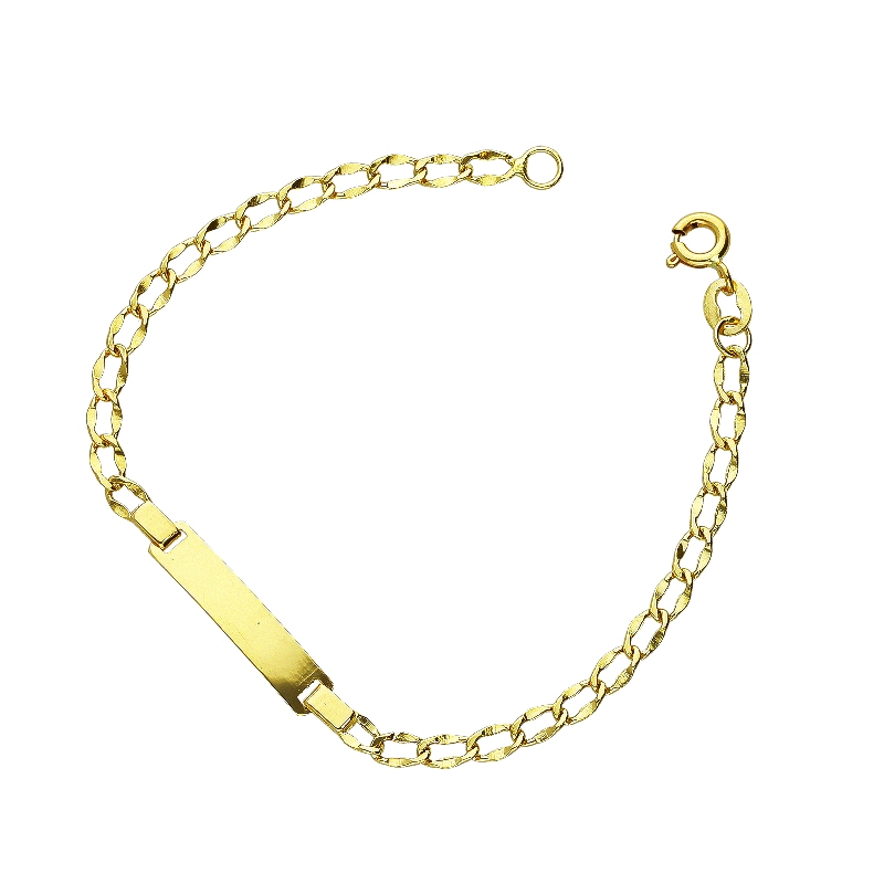 Platelet bracelet in 18k yellow gold