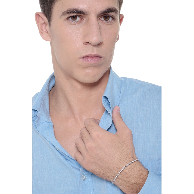 18k white gold diamonds Tennis bracelet