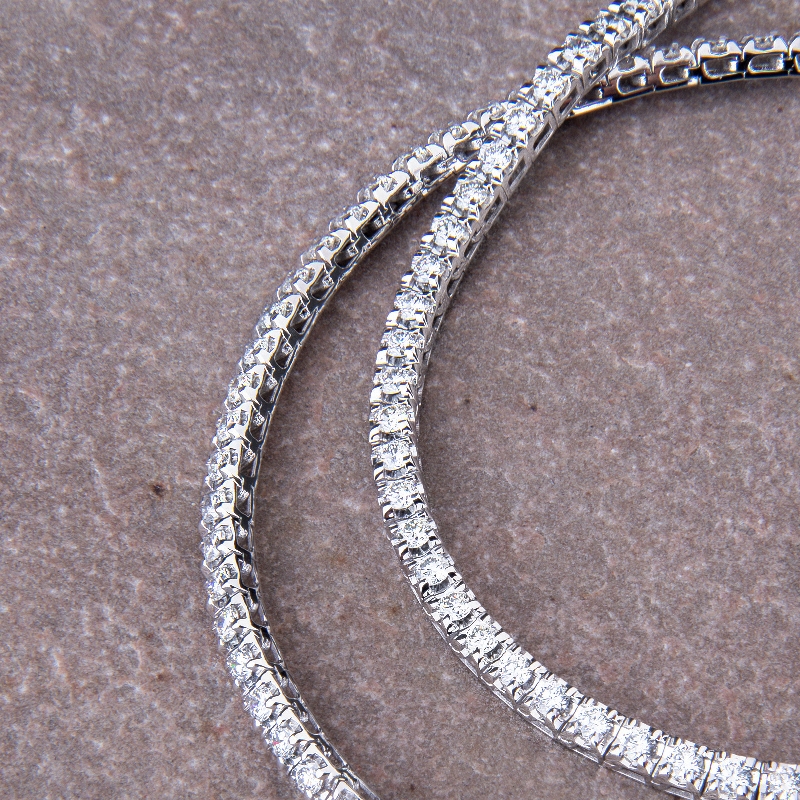 18k White gold Diamond tennis necklace 18k White gold Diamond tennis necklace
