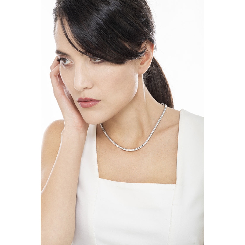 18k White gold Diamond tennis necklace 18k White gold Diamond tennis necklace