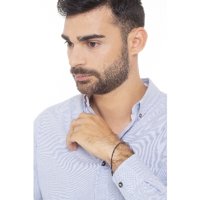 Tennis bracelet with black diamonds