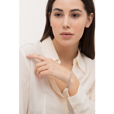 18k white gold diamonds bracelet