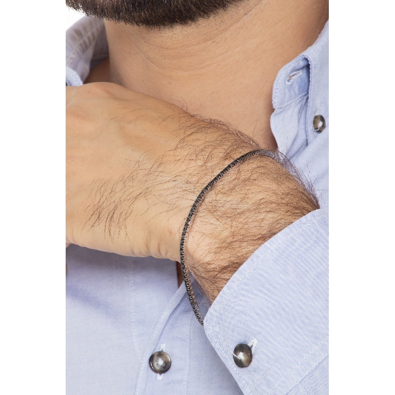 Tennis bracelet with black diamonds Tennis bracelet with black diamonds