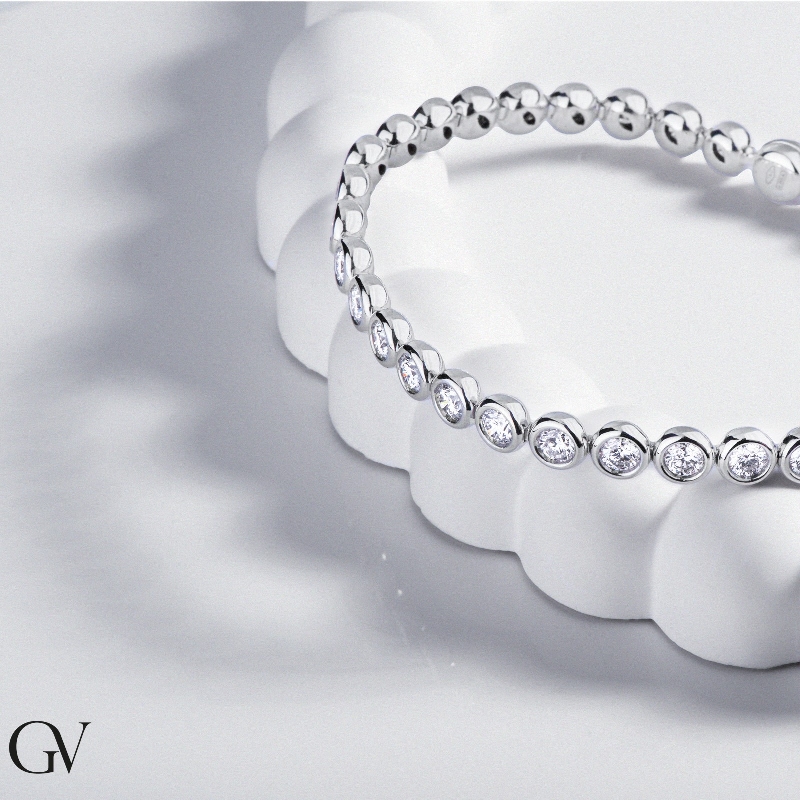 Diamond Tennis Bracelet for Women in White Gold Diamond Tennis Bracelet for Women in White Gold