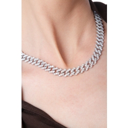 750 white gold cubanlink chain with diamonds 2