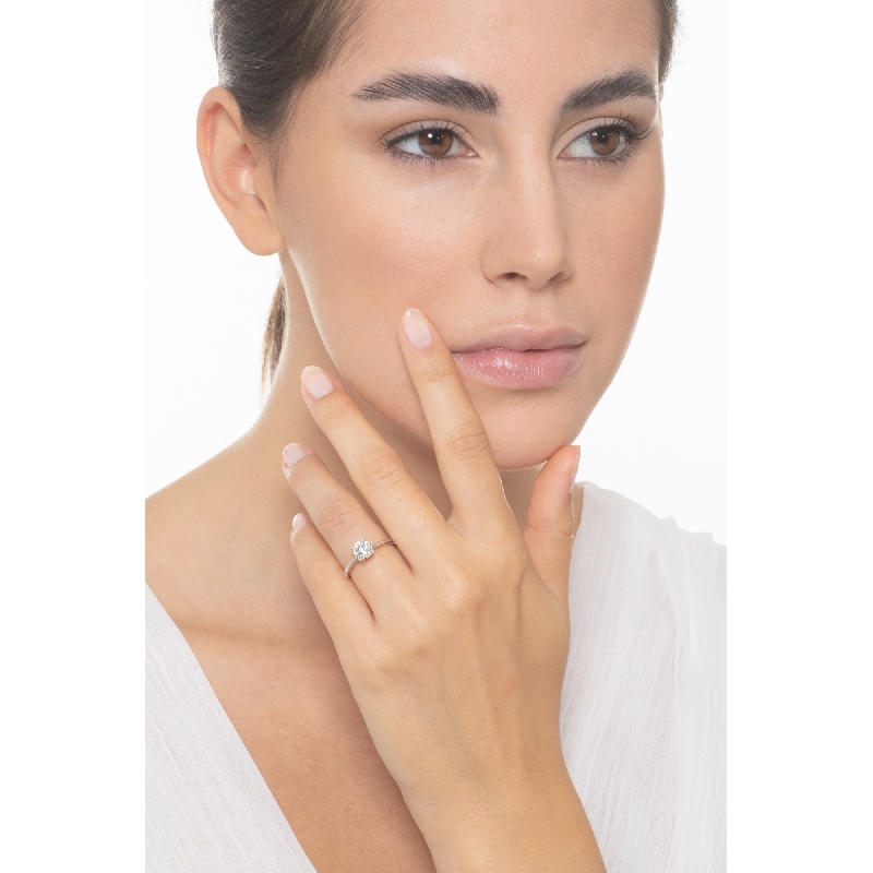 4 claw solitaire ring white gold 18k, 1.00 ct 4 claw solitaire ring white gold 18k, 1.00 ct