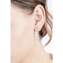 18k white gold diamonds earrings pendants 2