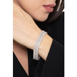 Design bracelet in white gold 750 with diamonds 2