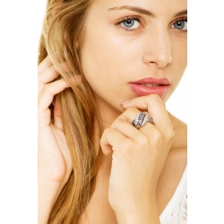 18k white gold with waves of blue sapphires  2