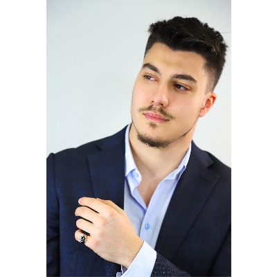 750 rose gold pavè male ring with black diamonds