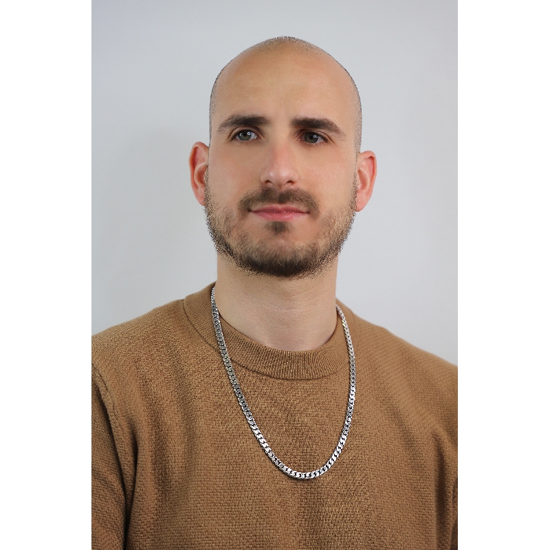 18k white gold cuban links chain 18k white gold cuban links chain