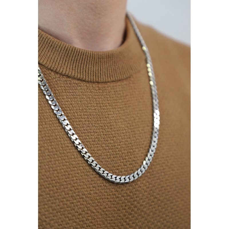 18k white gold cuban links chain 18k white gold cuban links chain