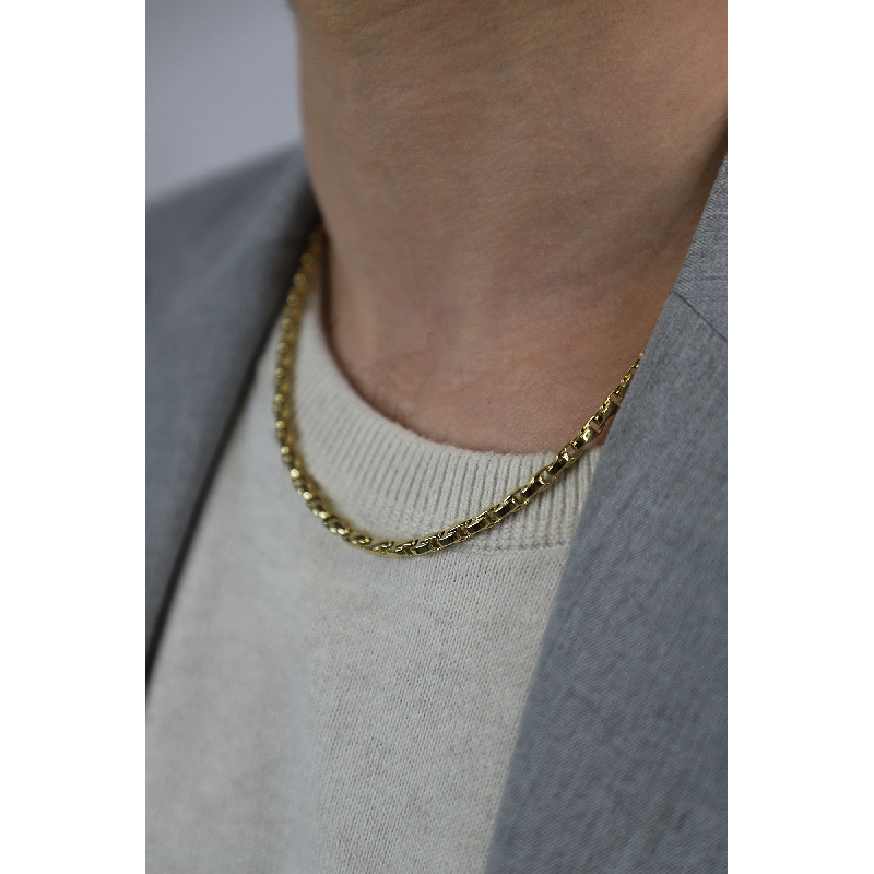 Men 18k yellow gold Chain 