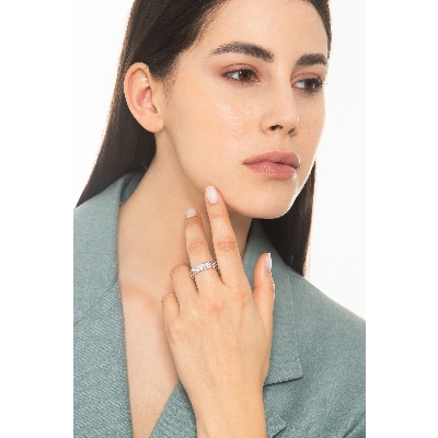 Diamond Designer Ring for Women 750 White Gold