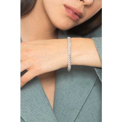 Diamond Bracelet For Women 750 White Gold  
