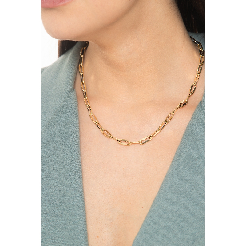 18k yellow gold iced out necklace