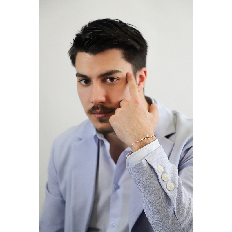 Bracelet with diamonds cross Bracelet with diamonds cross