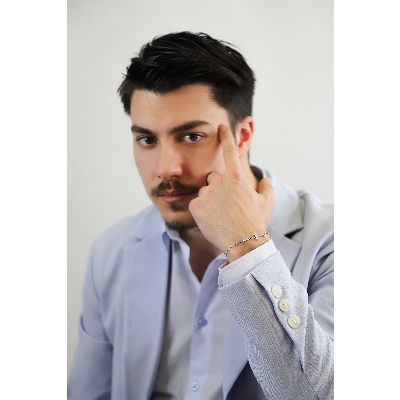 Bracelet with diamonds cross