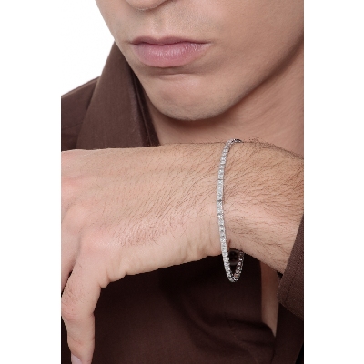 White gold 18k tennis bracelet diamonds