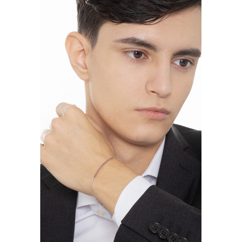 Bracelet with rubies bar Bracelet with rubies bar