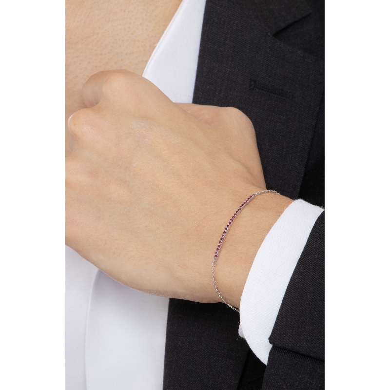 Bracelet with rubies bar Bracelet with rubies bar