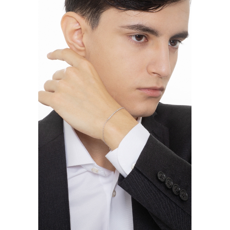 750 white gold bracelet with diamonds bar 750 white gold bracelet with diamonds bar