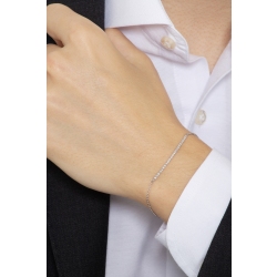 750 white gold bracelet with diamonds bar 2