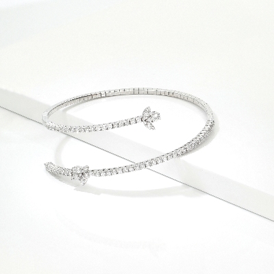 18k white gold bracelet with diamonds