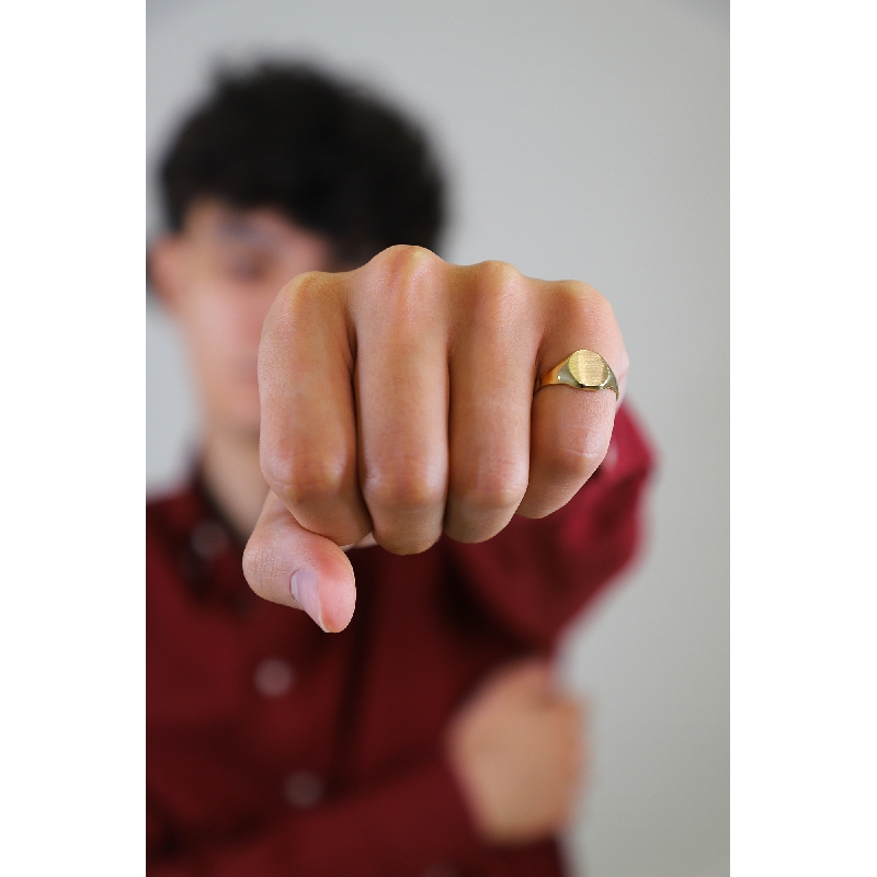 Signet ring in yellow gold 18k 