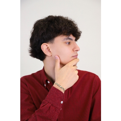 18k yellow gold brick bracelet