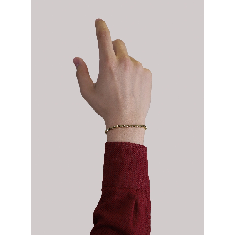 18k yellow gold bracelet for man