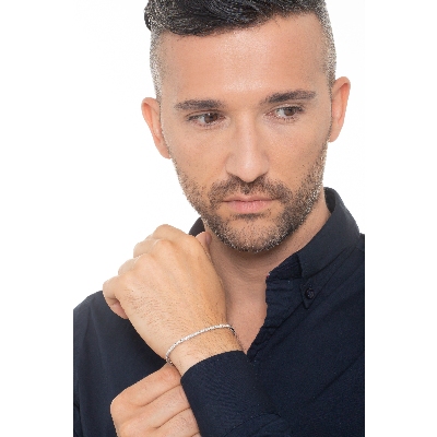 White gold 18k tennis bracelet with diamonds 