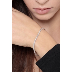 White gold 18k tennis bracelet with diamonds  2