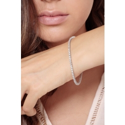 Tennis bracelet in white gold 1k with diamonds 2