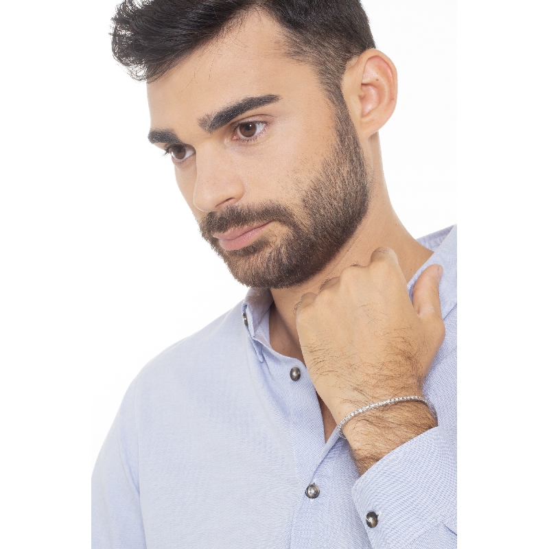 Wire tennis bracelet with diamonds Wire tennis bracelet with diamonds