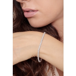 Wire tennis bracelet with diamonds 2