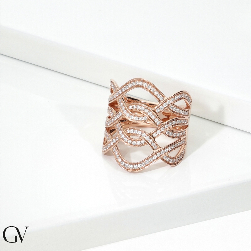 Rose gold 750 band ring  Rose gold 750 band ring