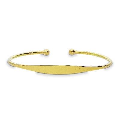 Rigid bracelet in 18k yellow gold