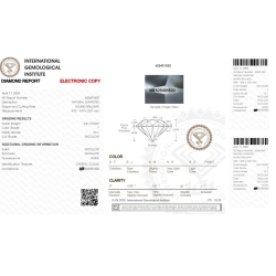 IGI Certified Diamond CT 0.41 F VS 1 2