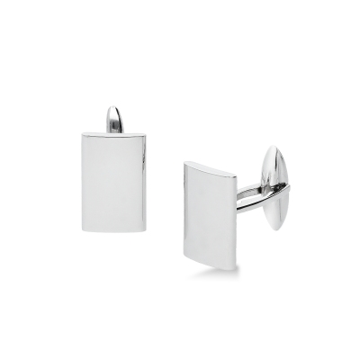 Classic cufflinks in white gold 750