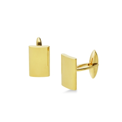 Classic cufflink in yellow gold 750