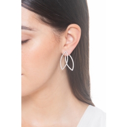 Diamonds Dangle Earrings 750 White Gold 2
