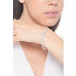 Bracelet in white gold 18k with diamonds, diameter of about 17.5 cm  2