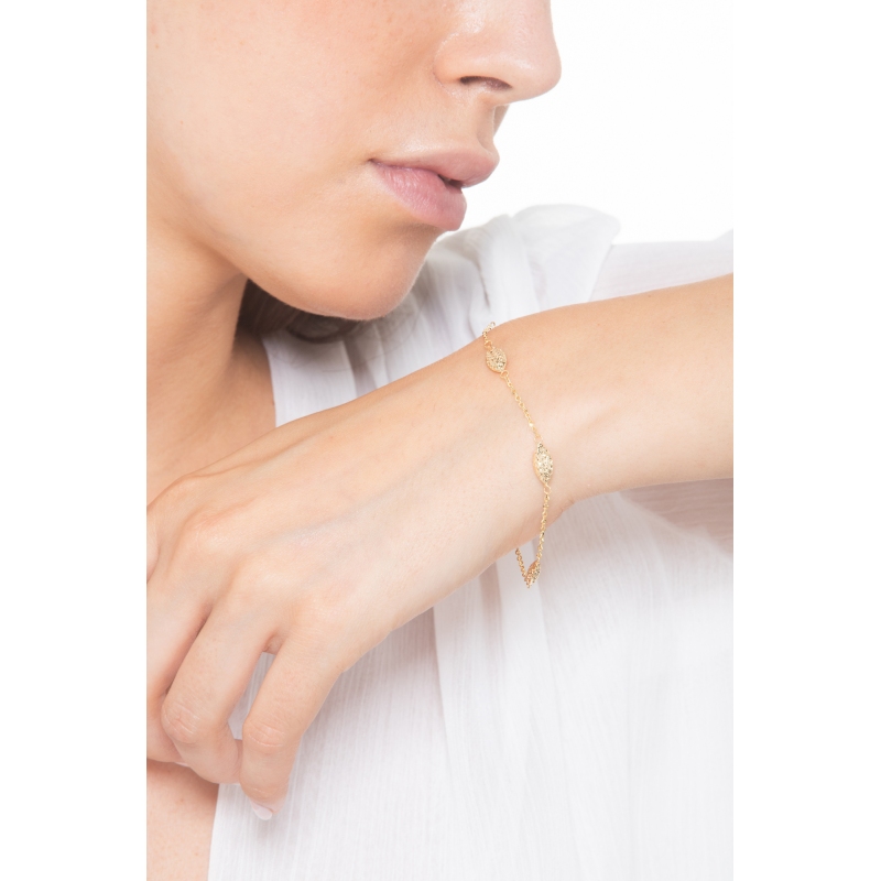 Design bracelet in yellow gold 18k