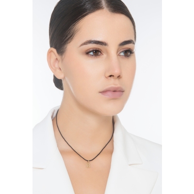 Pendant with initial letter B in uppercase in 18k yellow gold