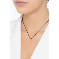 Pendant with initial letter L in uppercase in 18k yellow gold 2