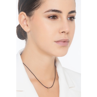 Pendant with initial letter Y in uppercase in 18k yellow gold