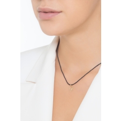 Pendant with initial letter D in italic in 18k yellow gold 2